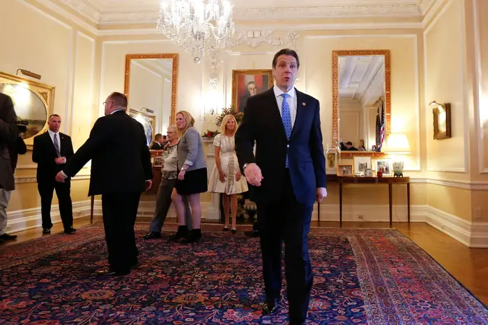 Andrew Cuomo at the executive mansion, 2014.
